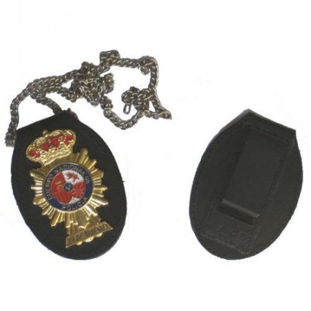 Cartera porta placa Policía Nacional