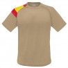 Camiseta manga corta tejido DRY & FRESH con Bandera de España en el hombro.