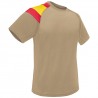 Camiseta manga corta tejido DRY & FRESH con Bandera de España en el hombro.